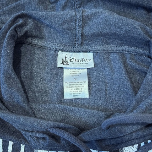 Walt Disney World Mickey Mouse Hooded Sweatshirt Blue Small Long Sleeved Shirt - Picture 5 of 5